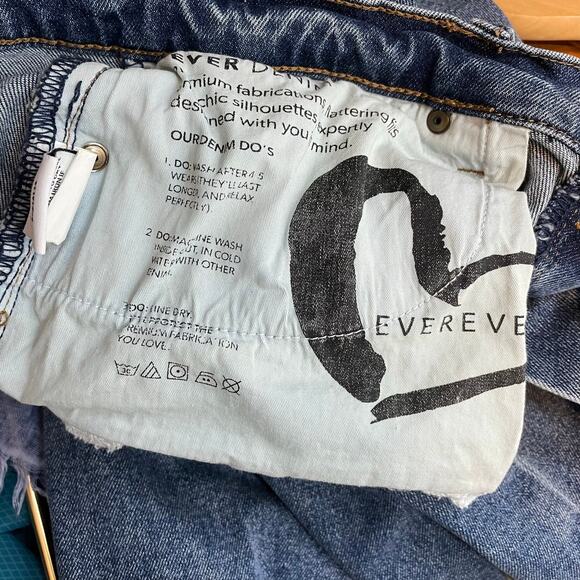 Evereve The Ever Trouser High Waist Wide Leg Cropped Stretch Jeans womens 29 - Picture 15 of 15